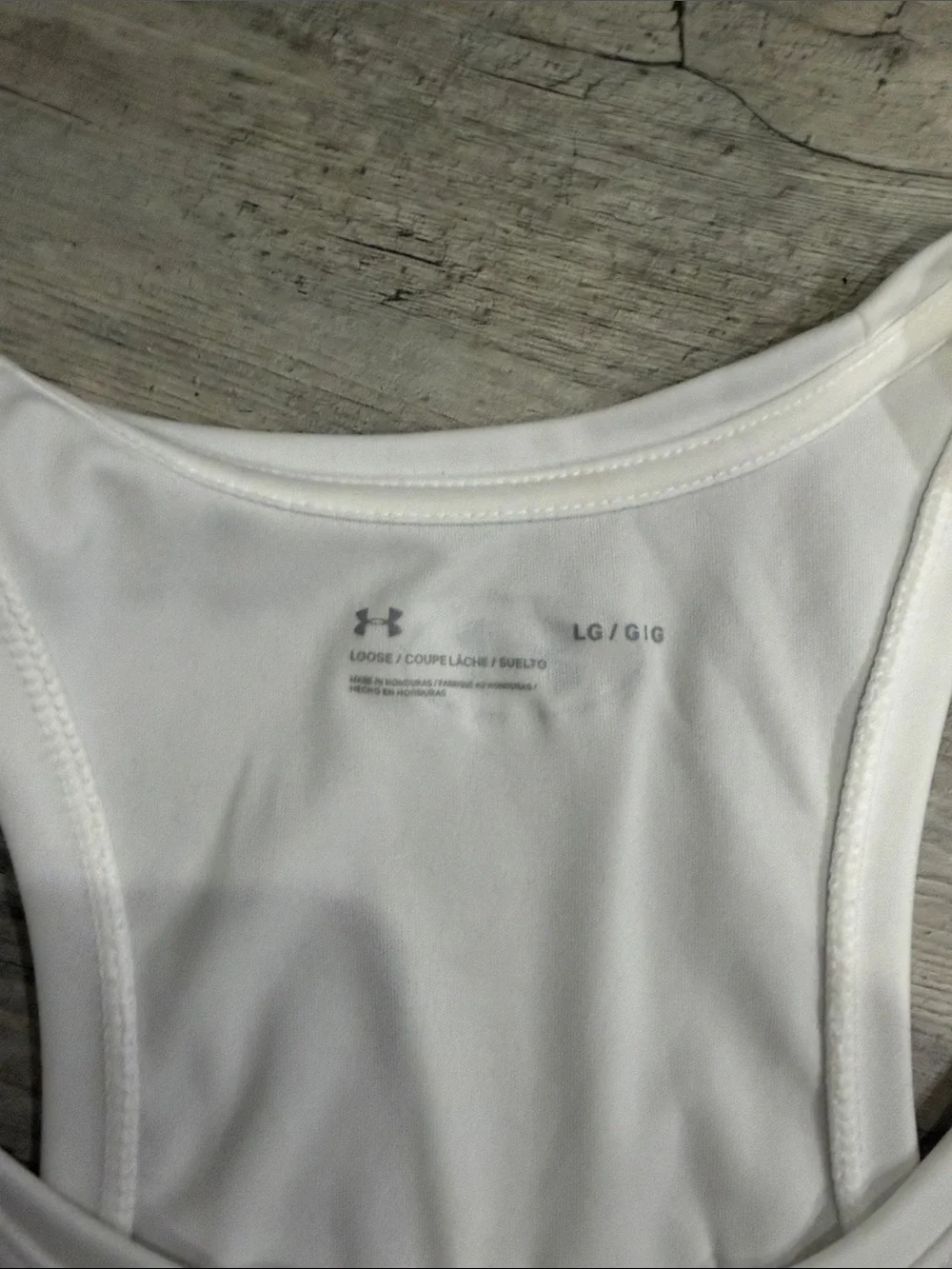Under Armour Women’s Racerback Tank Trio - Black, White, Lime Green - Picture 3 of 4